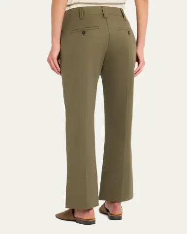 Brunello Cucinelli Linen Twill Kickflare Cigarette Pants | Thumbnail 3 Brunello Cucinelli Linen Twill Kickflare Cigarette Pants | Thumbnail 3