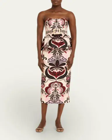 Cara Cara Tilda Strapless Floral Peplum Top | Thumbnail 2 Cara Cara Tilda Strapless Floral Peplum Top | Thumbnail 2
