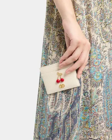 Valentino Garavani Cherry-Embellished Leather Card Case | Thumbnail 11 Valentino Garavani Cherry-Embellished Leather Card Case | Thumbnail 11