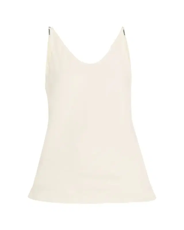 Brunello Cucinelli Silk Cowl-Backless Camisole Top