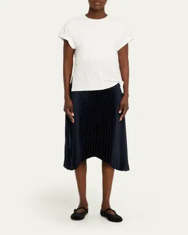 3.1 Phillip Lim Short-Sleeve T-Shirt Combo Midi Dress | Thumbnail 2 3.1 Phillip Lim Short-Sleeve T-Shirt Combo Midi Dress | Thumbnail 2