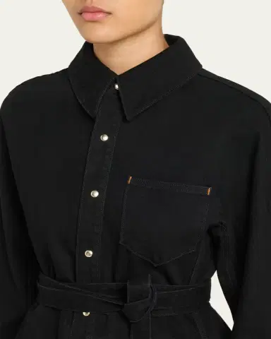 OSSOU Denim Cinch Shirt Jacket | Thumbnail 5 OSSOU Denim Cinch Shirt Jacket | Thumbnail 5