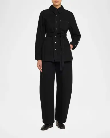 OSSOU Denim Cinch Shirt Jacket | Thumbnail 6 OSSOU Denim Cinch Shirt Jacket | Thumbnail 6
