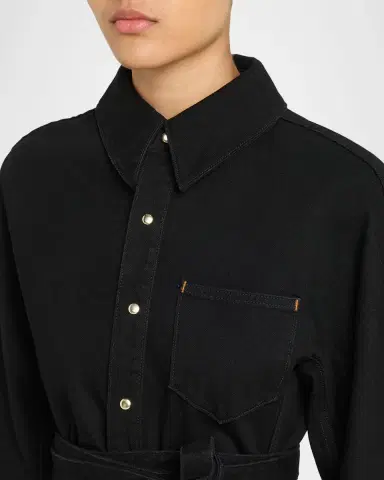 OSSOU Denim Cinch Shirt Jacket | Thumbnail 9 OSSOU Denim Cinch Shirt Jacket | Thumbnail 9