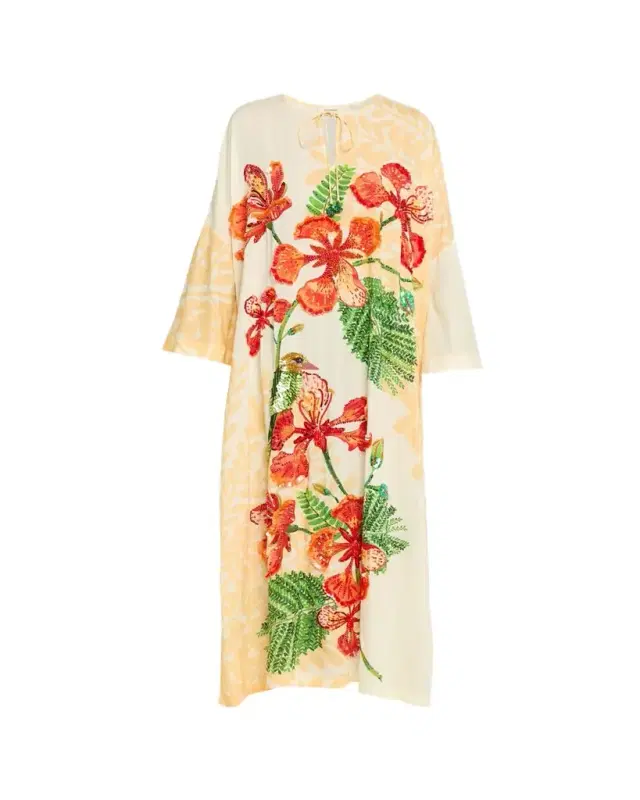 Hand-Beaded Gulm Kaftan