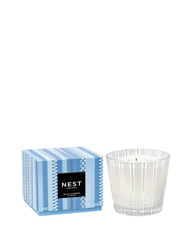 Blue Cypress & Snow 3-Wick Candle, 21 oz.