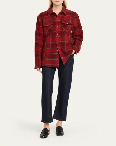 God’s True Cashmere Love Tartan Cashmere Flannel Shirt | Thumbnail 2 God’s True Cashmere Love Tartan Cashmere Flannel Shirt | Thumbnail 2