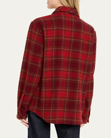God’s True Cashmere Love Tartan Cashmere Flannel Shirt | Thumbnail 3 God’s True Cashmere Love Tartan Cashmere Flannel Shirt | Thumbnail 3
