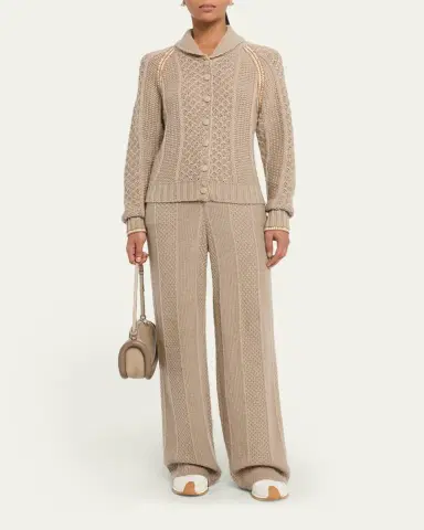 Guest in Residence Marlowe Wool Cashmere Cable Cardigan | Thumbnail 2