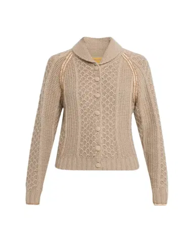 Guest in Residence Marlowe Wool Cashmere Cable Cardigan | Thumbnail 1
