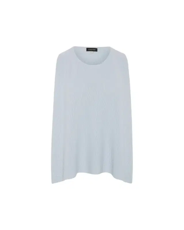 Eskandar A-Line Sleeveless Round Neck Top- Mid Plus Length