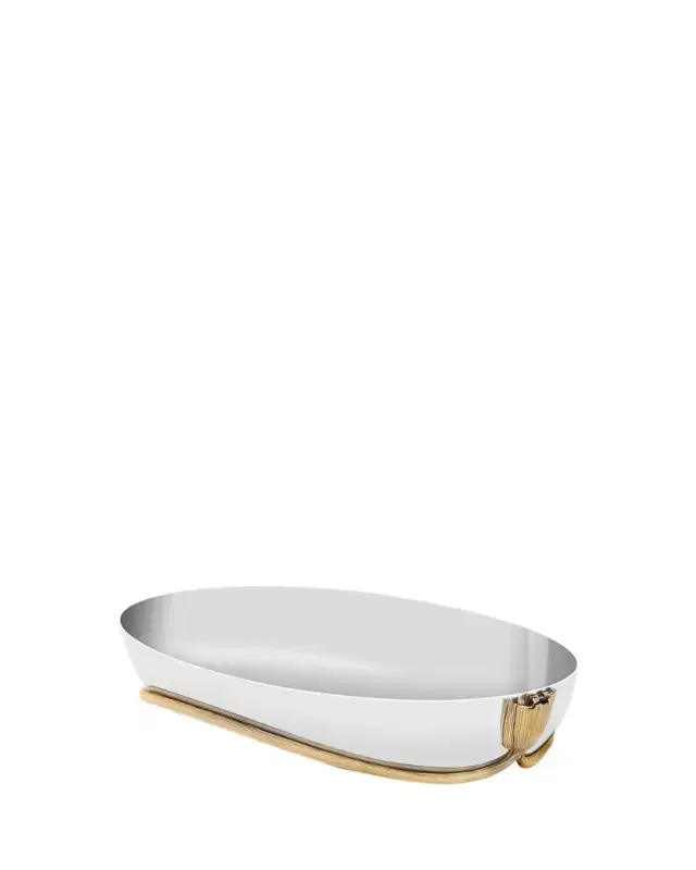 Deco Leaves Large Serving Boat