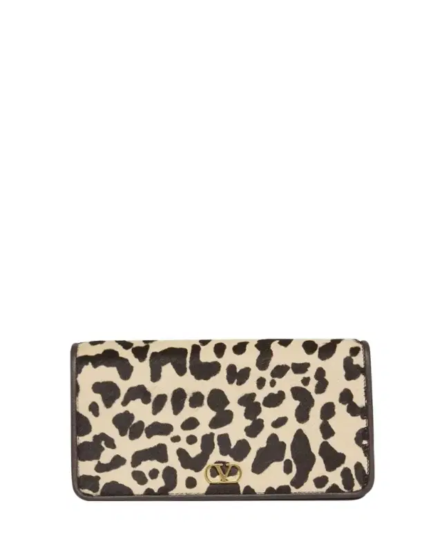 Valentino Garavani VLogo Mini Leopard-Print Calf Hair Shoulder Bag