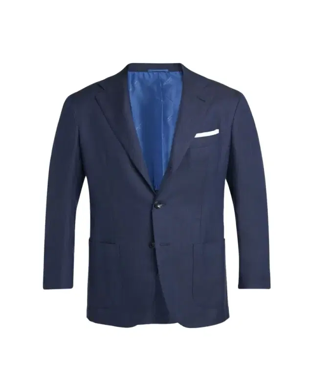 Men's Micro-Herringbone Single-Breasted Sport Coat