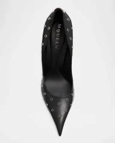 McQueen 105mm Studded Leather Pumps | Thumbnail 8