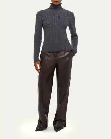 Helmut Lang Cable Turtleneck Sweater | Thumbnail 2 Helmut Lang Cable Turtleneck Sweater | Thumbnail 2