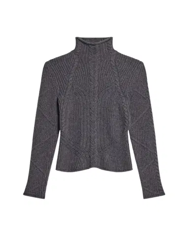 Helmut Lang Cable Turtleneck Sweater | Thumbnail 1 Helmut Lang Cable Turtleneck Sweater | Thumbnail 1