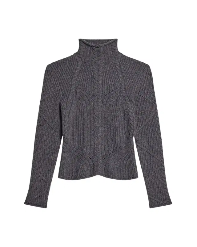 Cable Turtleneck Sweater