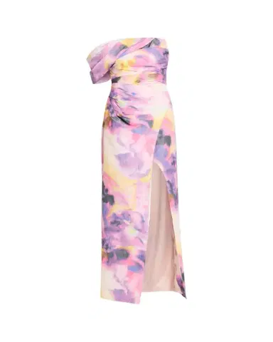 PAMELLA ROLAND Floral Taffeta Asymmetric Gown | Thumbnail 1 PAMELLA ROLAND Floral Taffeta Asymmetric Gown | Thumbnail 1