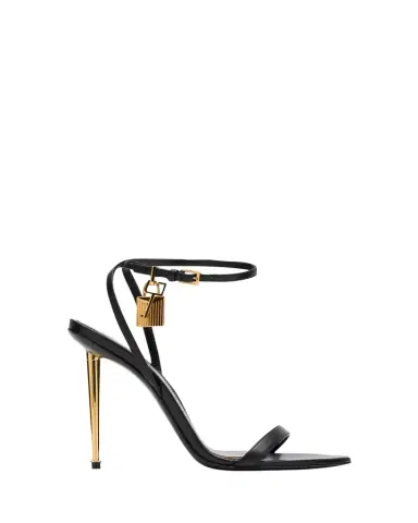 TOM FORD 105mm Lock Goatskin Leather Sandals | Thumbnail 1