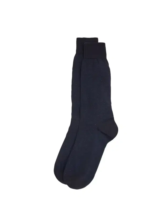 Men's Cotton Pindot Mid-Calf Socks