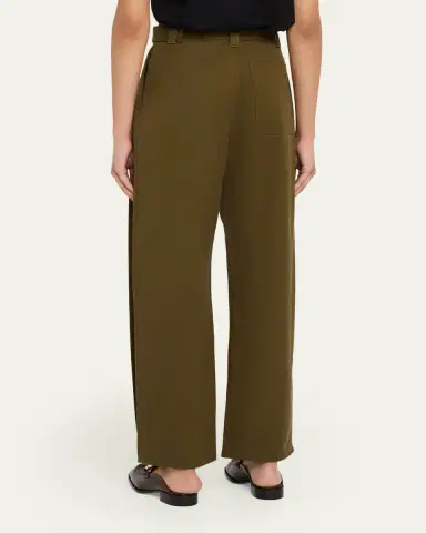 Loewe Cotton and Silk Straight-Leg Trousers | Thumbnail 3 Loewe Cotton and Silk Straight-Leg Trousers | Thumbnail 3