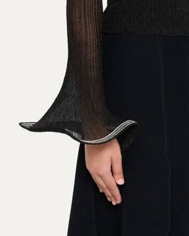 Simkhai Maebry Long-Sleeve Rib-Knit Top | Thumbnail 5