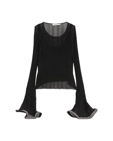 Simkhai Maebry Long-Sleeve Rib-Knit Top | Thumbnail 1