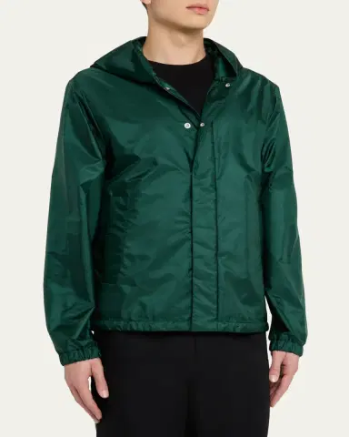 Moncler Men's Hooded Nylon Jacket | Thumbnail 4 Moncler Men's Hooded Nylon Jacket | Thumbnail 4