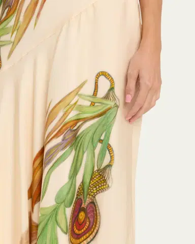 Ulla Johnson Gaea Printed Silk Midi Dress | Thumbnail 5 Ulla Johnson Gaea Printed Silk Midi Dress | Thumbnail 5