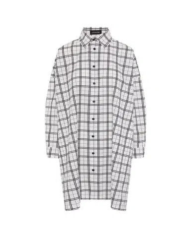 Eskandar Wide Trapeze Plaid-Print Cotton Shirt | Thumbnail 1 Eskandar Wide Trapeze Plaid-Print Cotton Shirt | Thumbnail 1