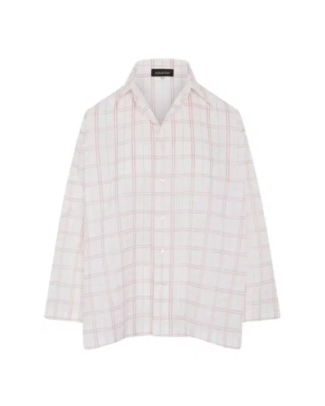 Eskandar A-Line Plaid Cotton Shirt