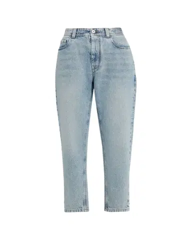 Brunello Cucinelli Authentic Denim Relaxed Tapered-Leg Ankle Jeans | Thumbnail 1