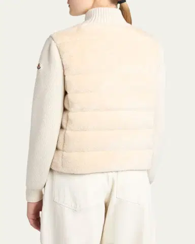 Moncler Padded Teddy & Wool Cardigan | Thumbnail 3