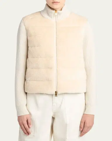 Moncler Padded Teddy & Wool Cardigan | Thumbnail 4
