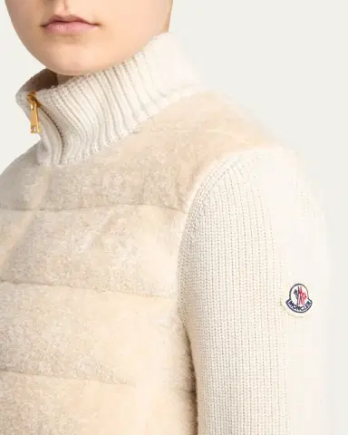 Moncler Padded Teddy & Wool Cardigan | Thumbnail 5