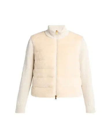 Moncler Padded Teddy & Wool Cardigan | Thumbnail 1