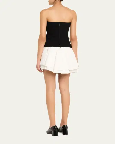 Simkhai Isabelle Strapless Drop-Waist Mini Dress | Thumbnail 3 Simkhai Isabelle Strapless Drop-Waist Mini Dress | Thumbnail 3