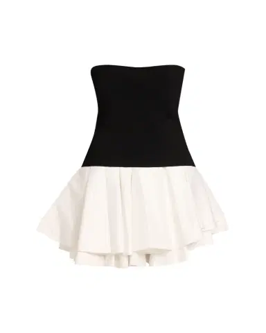 Simkhai Isabelle Strapless Drop-Waist Mini Dress | Thumbnail 1 Simkhai Isabelle Strapless Drop-Waist Mini Dress | Thumbnail 1