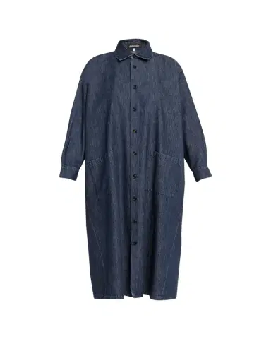Eskandar Angle To Front Side Seam Shirt Dress With Collar | Thumbnail 1 Eskandar Angle To Front Side Seam Shirt Dress With Collar | Thumbnail 1