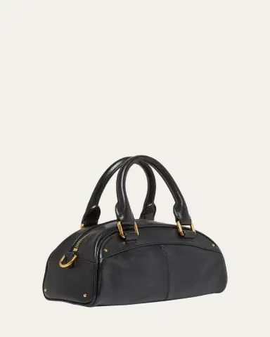 Chloé Small Bowling Top-Handle Bag in Leather | Thumbnail 3
