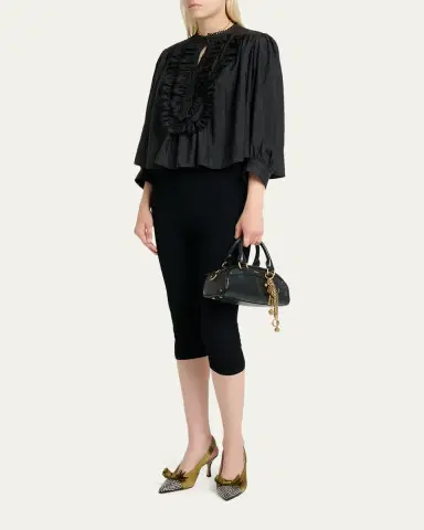 Chloé Small Bowling Top-Handle Bag in Leather | Thumbnail 5