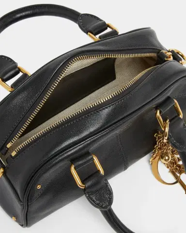 Chloé Small Bowling Top-Handle Bag in Leather | Thumbnail 8
