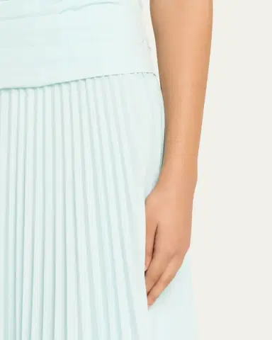 Simkhai Arie Strapless Pleated Maxi Dress | Thumbnail 5