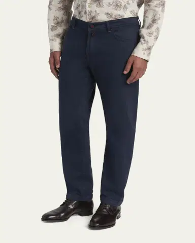 Kiton Men's Straight Leg Cotton-Stretch Five-Pocket Pants | Thumbnail 4 Kiton Men's Straight Leg Cotton-Stretch Five-Pocket Pants | Thumbnail 4