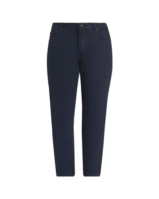 Men's Straight Leg Cotton-Stretch Five-Pocket Pants