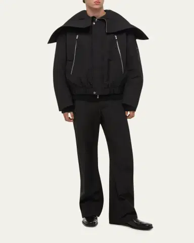 Helmut Lang Men's Hooded Astro Bomber Jacket | Thumbnail 2