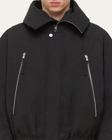 Helmut Lang Men's Hooded Astro Bomber Jacket | Thumbnail 4