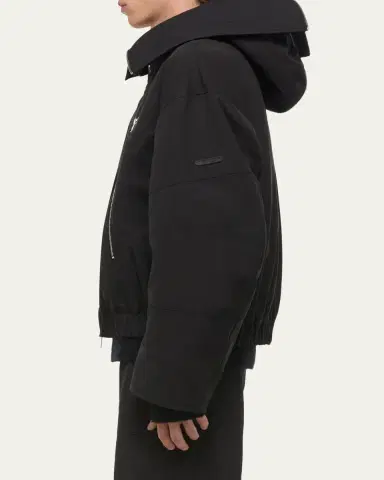 Helmut Lang Men's Hooded Astro Bomber Jacket | Thumbnail 5
