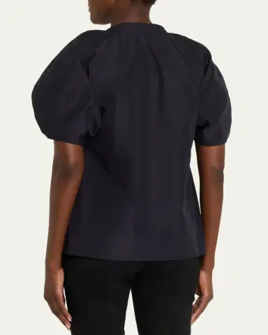 3.1 Phillip Lim Ruched Sleeve V-Neck Blouse | Thumbnail 3